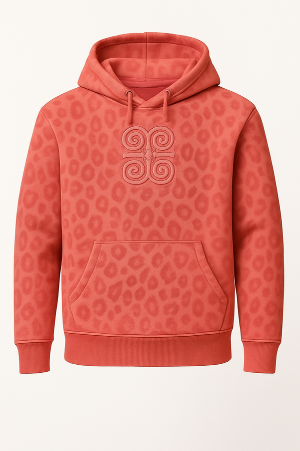 Rich x Humble Leopard Puff Print Hoodie